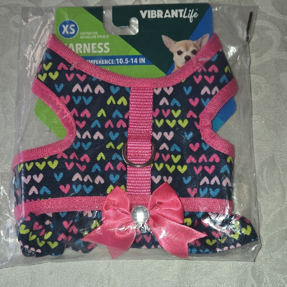 Vibrant Life Hearts Dog Harness
